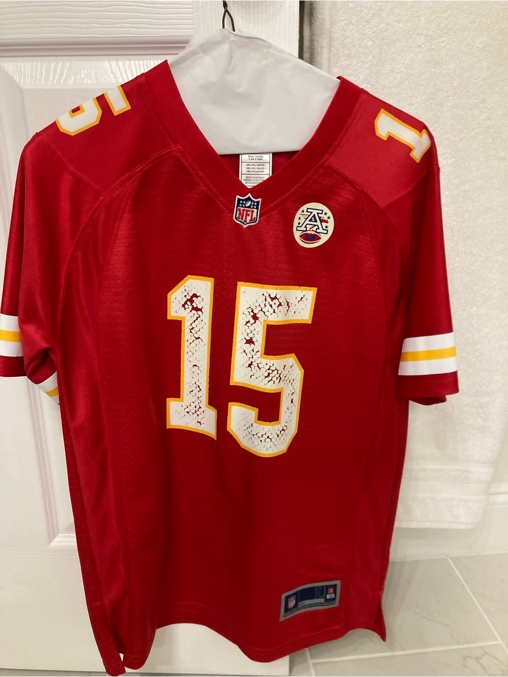 NFL Red Pro Line NFLPA Jersey Tag